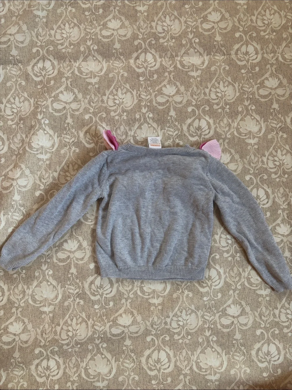 Gymboree Girl Novelty Hummingbird Sweater with Pink Ruffle 18 -24 m. Cotton